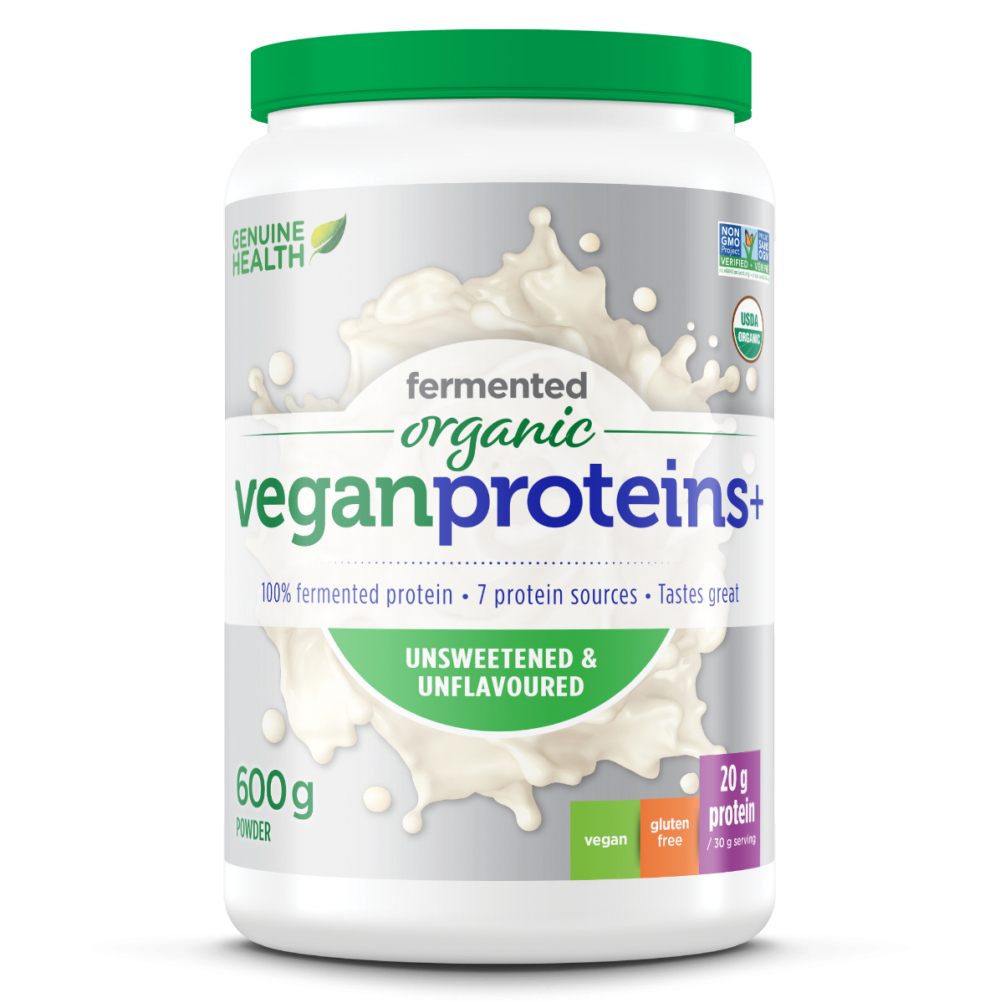 Genuine Health Fermented Organic Vegan Protein (Flavour Options)