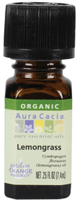 Aura Cacia Lemongrass Certified Organic Essential Oil 7ml