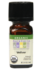 Aura Cacia Vetiver Certified Organic Essential Oil 7ml