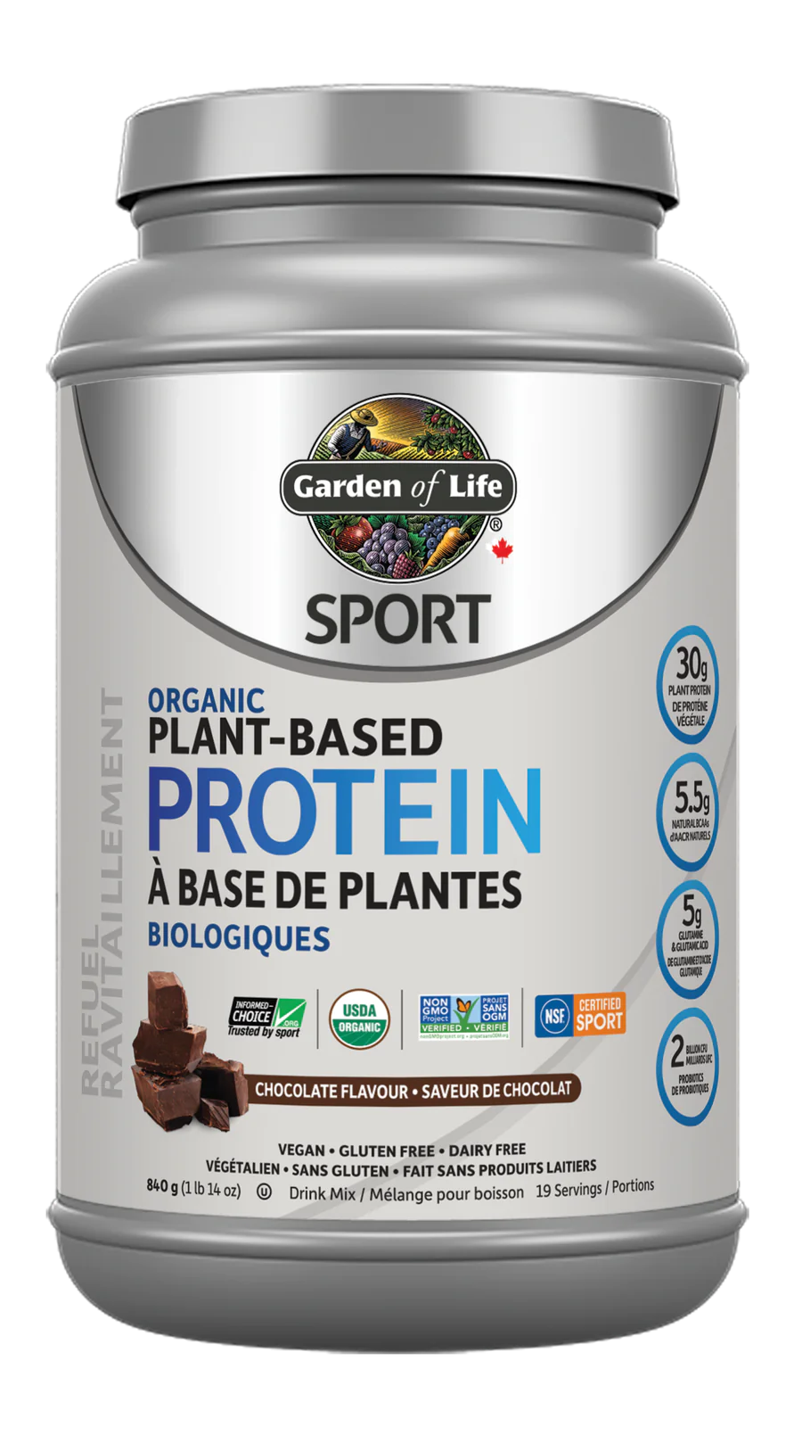 Garden of Life SPORT Organic Plant Based Protein (Flavour Options)