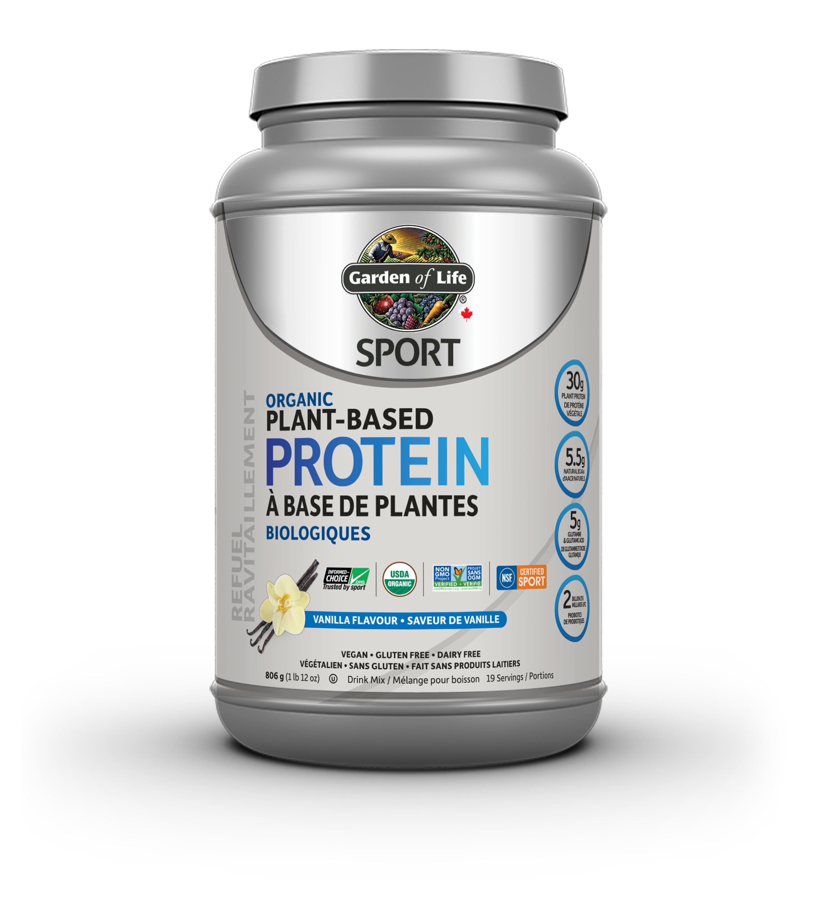 Garden of Life SPORT Organic Plant Based Protein (Flavour Options)