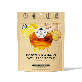 Beekeeper's Naturals Inc. Propolis Lozenges - Lemon Ginger (50g)