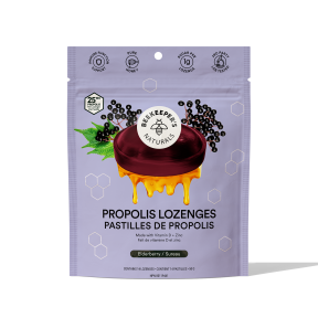 Beekeeper's Naturals Inc. Propolis Lozenges - Elderberry (50g)