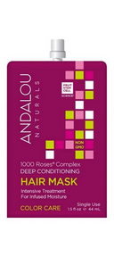 Andalou Naturals Hair Mask, 1000 Roses Color Care 6 x 44g
