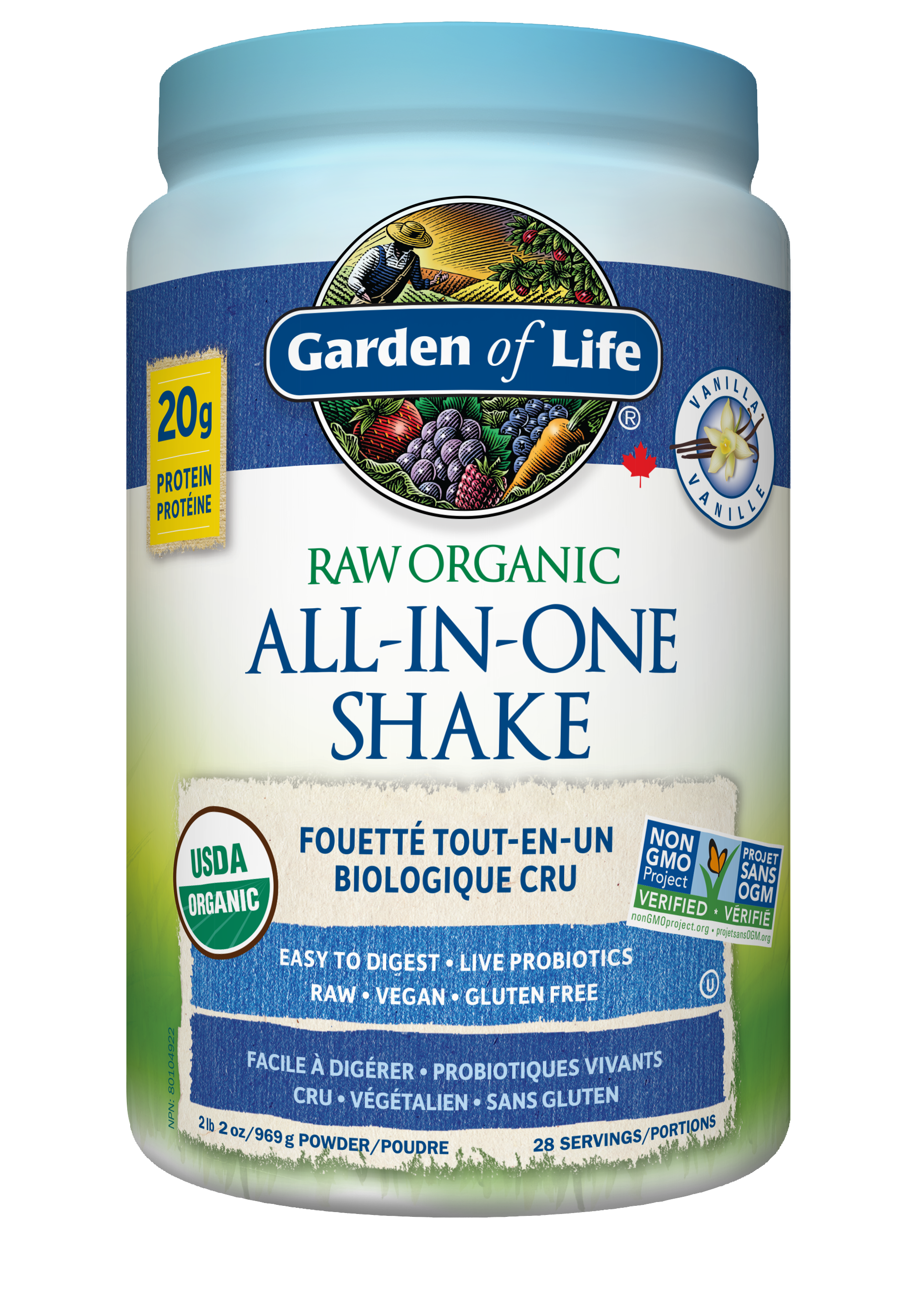 Garden of Life RAW Organic ALL-IN-ONE Shake (Flavour Options)