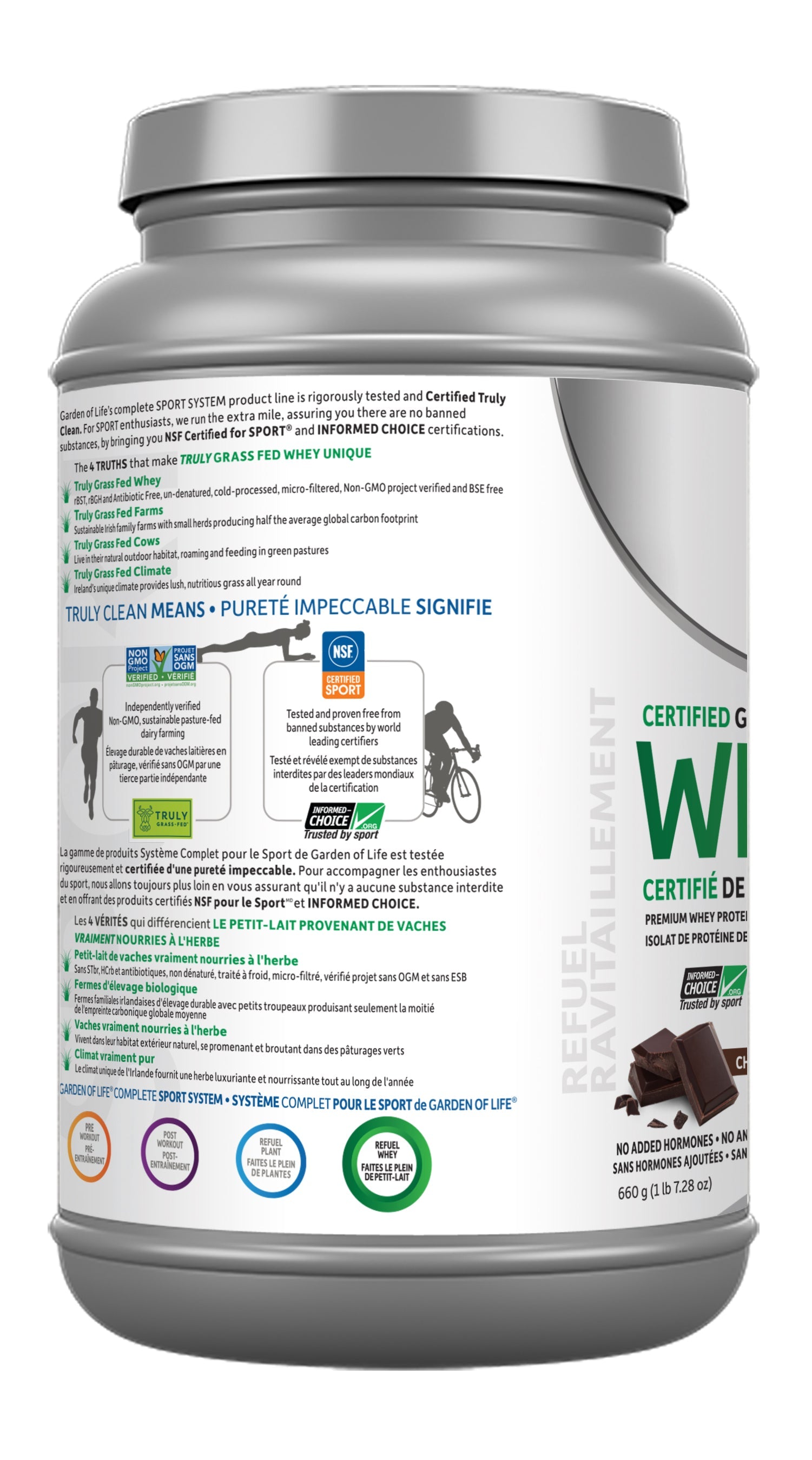 Garden of Life SPORT Certified Grass Fed Whey (Flavour Options)
