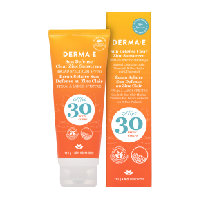 Derma E SPF30 Clear Zinc Body Sunscreen 113g