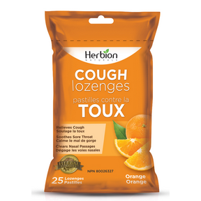 Herbion Naturals Orange Cough Lozenges Pouches 5 x 25lz