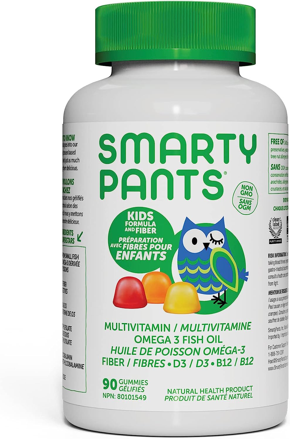 SmartyPants Kids Formula + Fiber Gummies