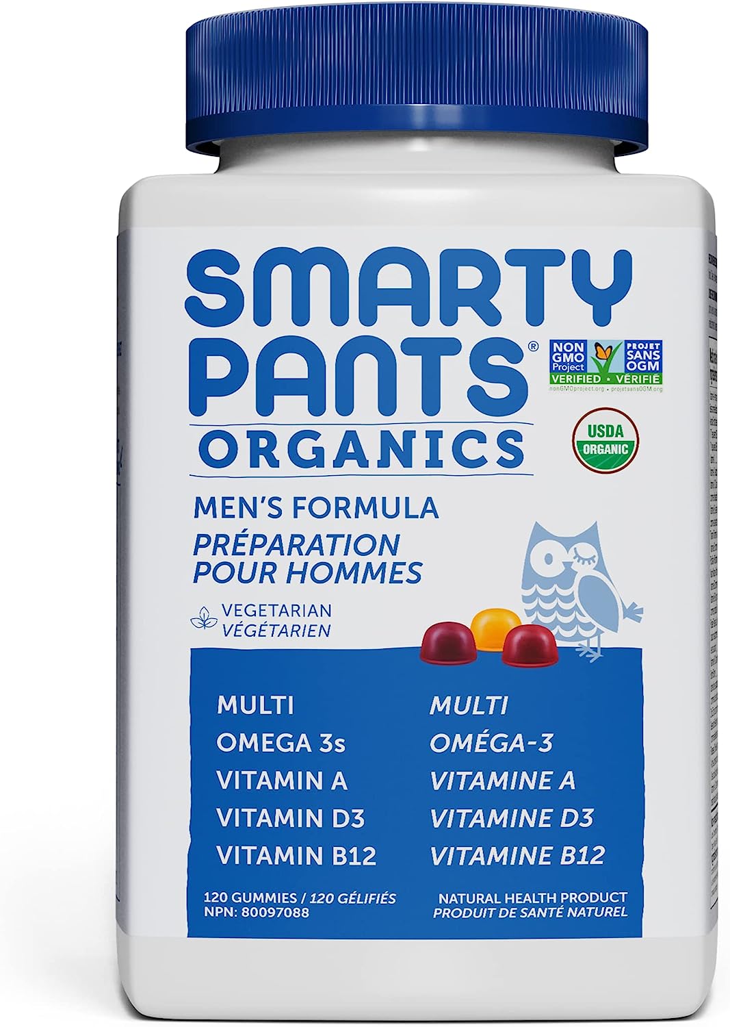 SmartyPants Organic Men's Formula (120 Gummies)