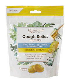 Quantum	Organic Cough Relief Meyer Lemon (18 Lozenges)