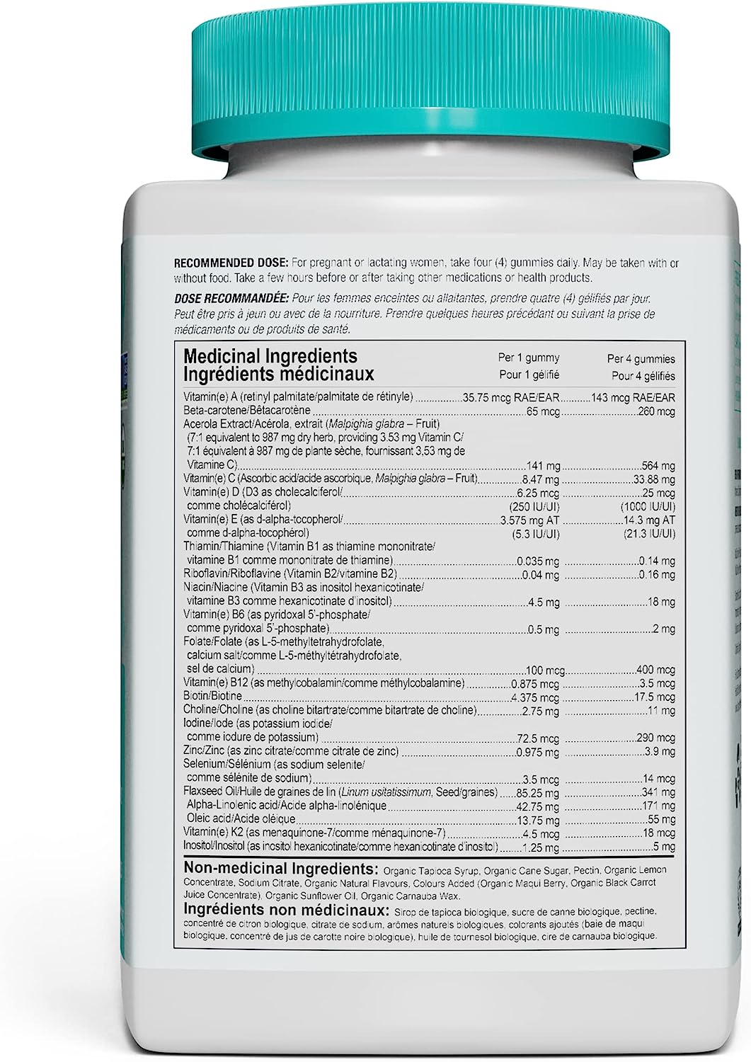 SmartyPants Organic Prenatal Formula (120 Gummies)