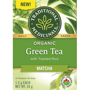 Traditional Medicinals Organic Green Tea Matcha (16 Tea Bags)