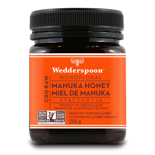 Wedderspoon Raw Monofloral Manuka Honey KFactor 16