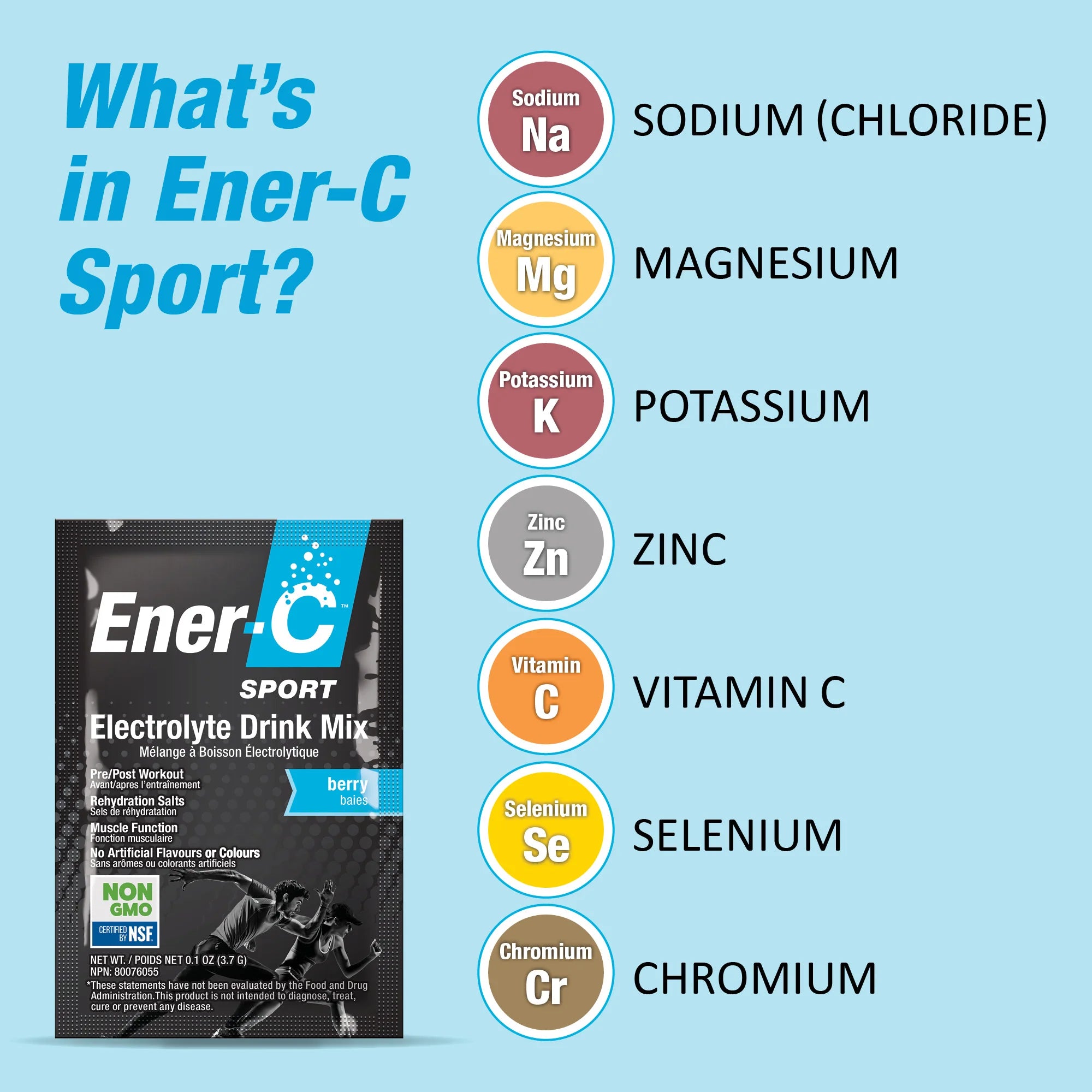 Ener-Life Ener-C Sport Electrolyte Drink Mix (Flavour Options)