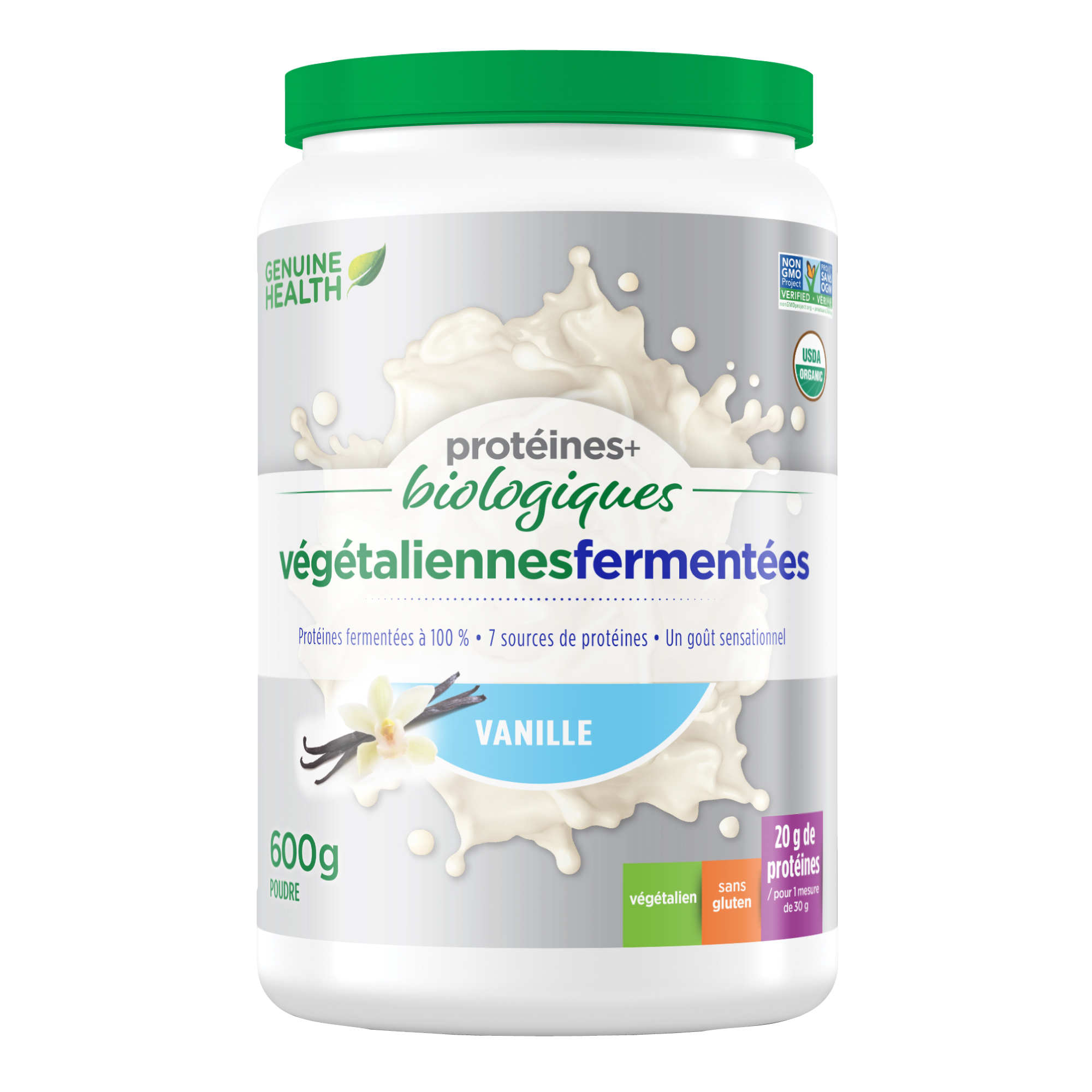 Genuine Health Fermented Organic Vegan Protein (Flavour Options)