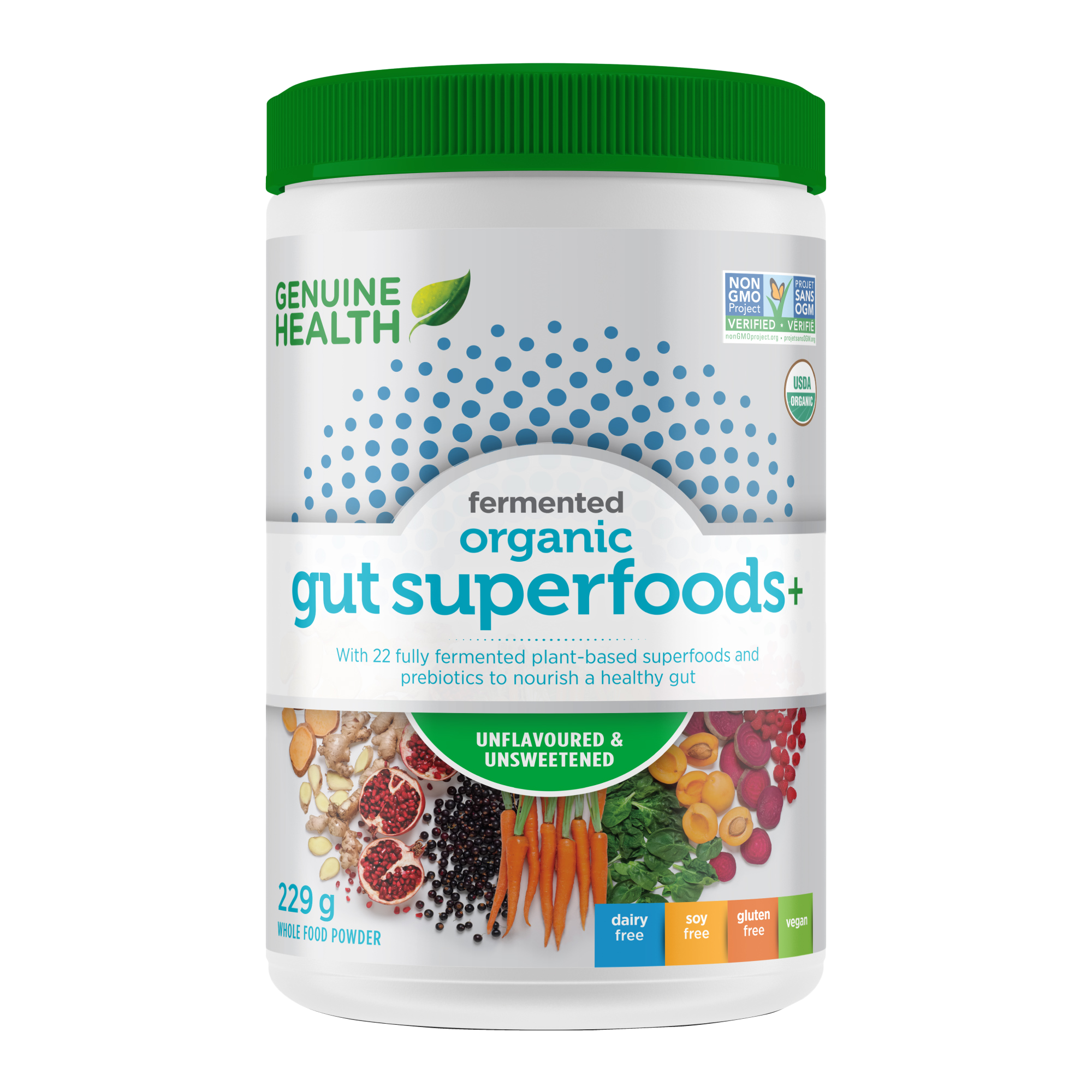 Genuine Health Fermented Organic Gut Superfoods (Flavour Options)