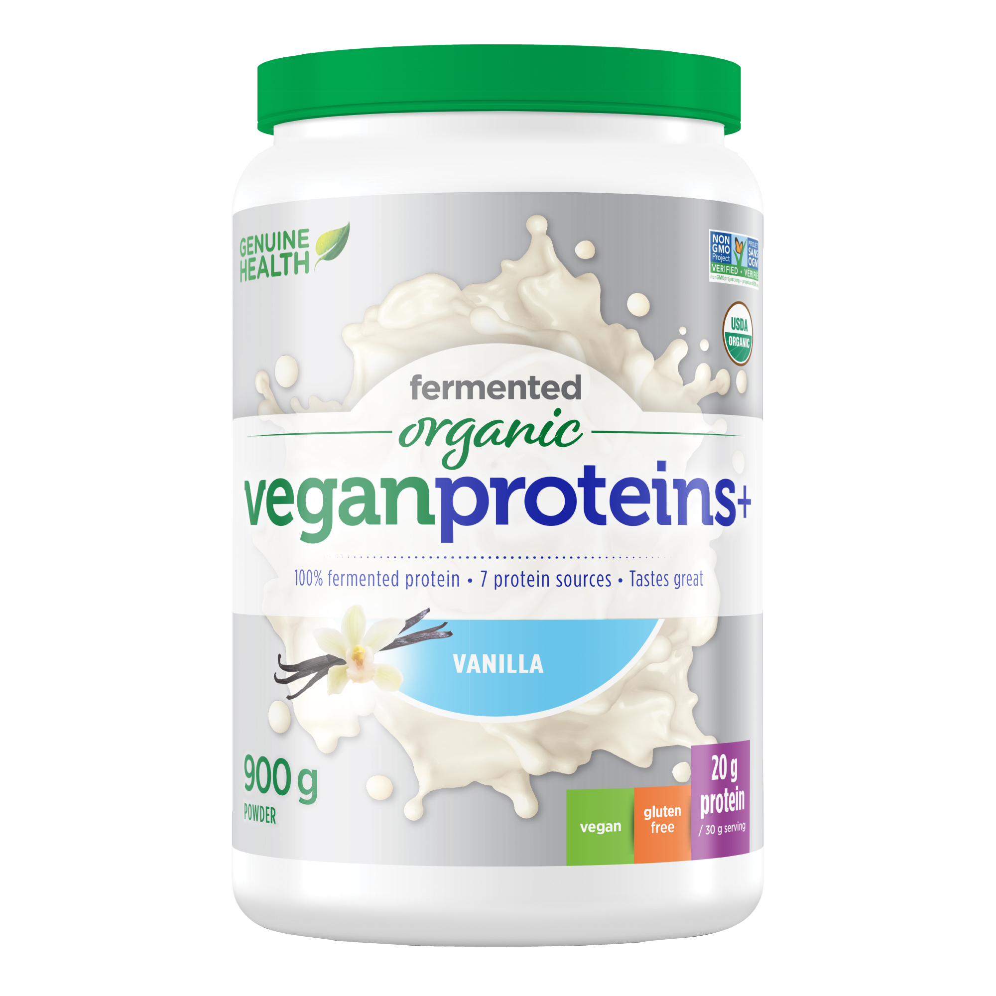 Genuine Health Fermented Organic Vegan Protein (Flavour Options)