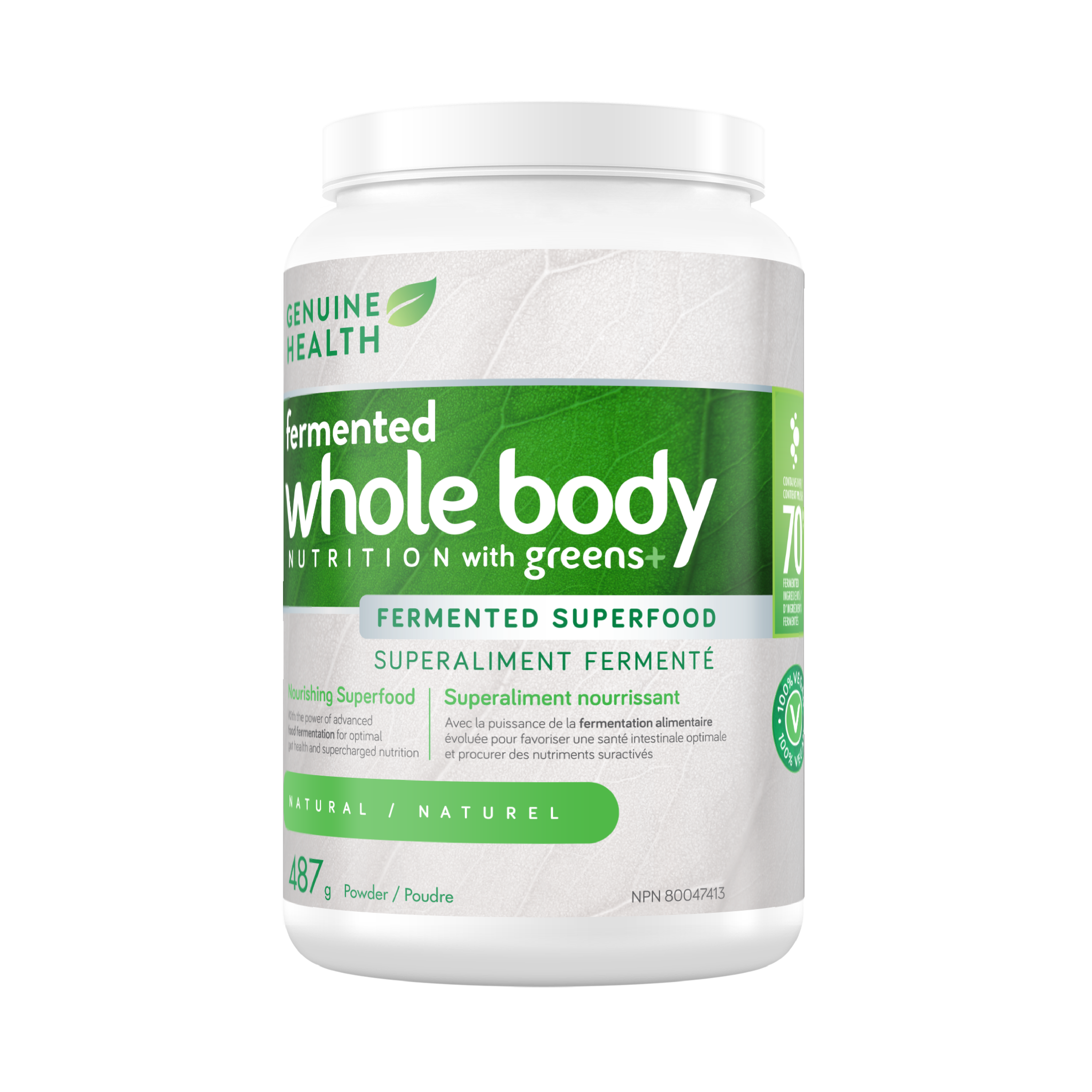 Genuine Health Fermented Whole Body Nutrition With Greens+ (Flavour Options)