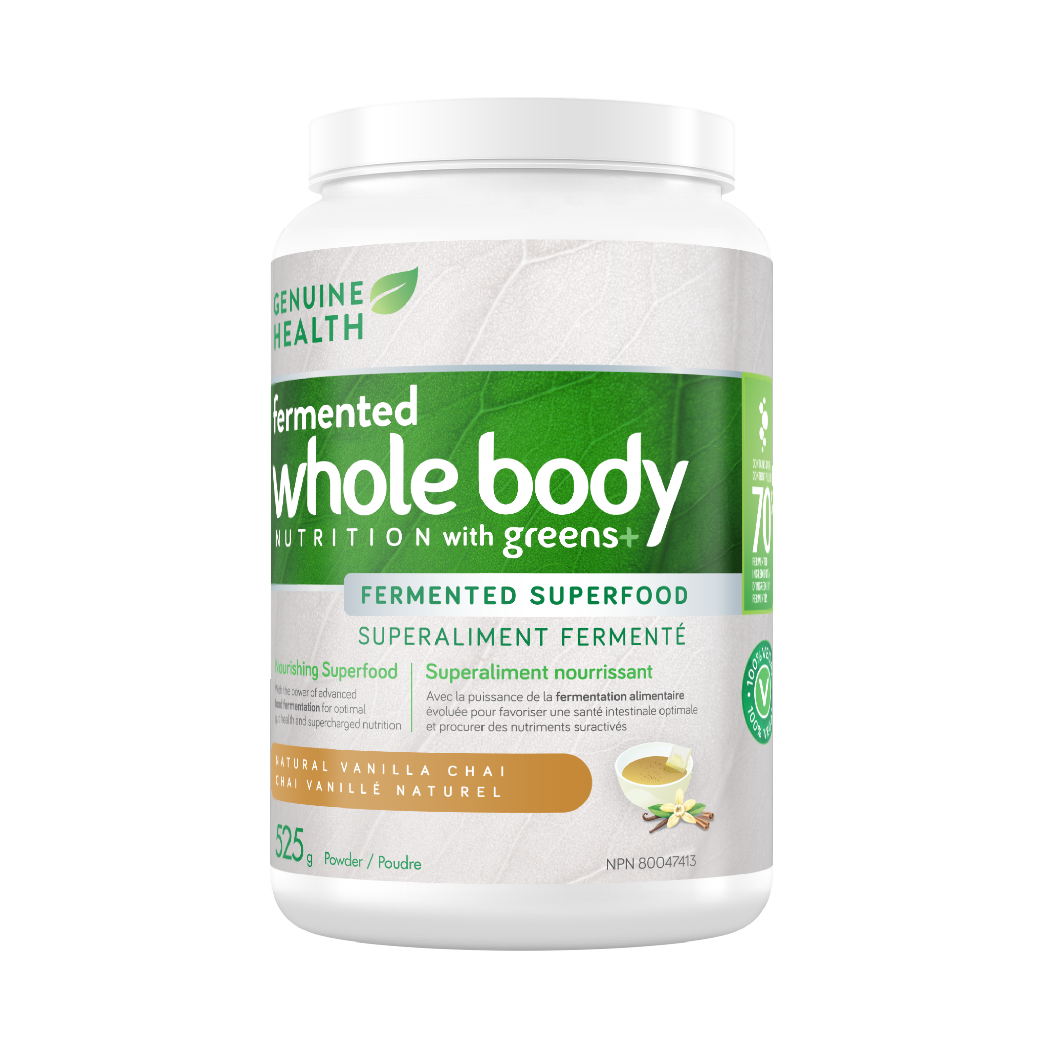 Genuine Health Fermented Whole Body Nutrition With Greens+ (Flavour Options)