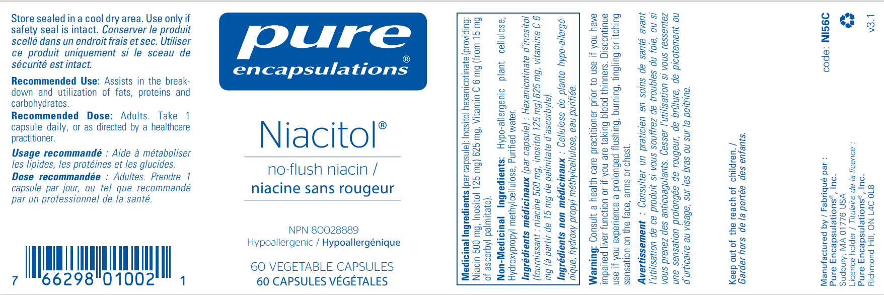 Pure Encapsulations NiacitolÂ®