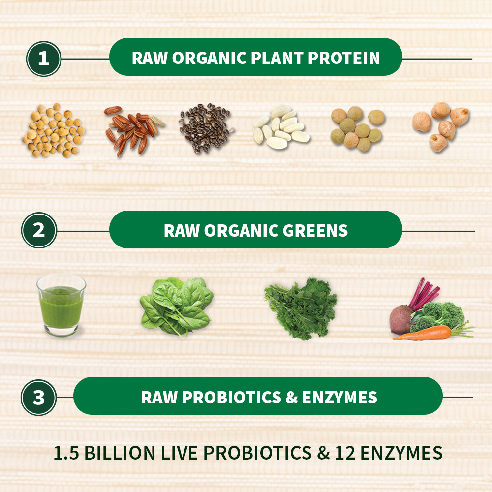 Garden of Life RAW Organic Protein & Greens (Flavour Options)