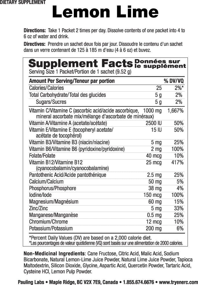 Ener-Life Ener-C 1000 mg Vitamin C Drink Mix (Flavour Options)