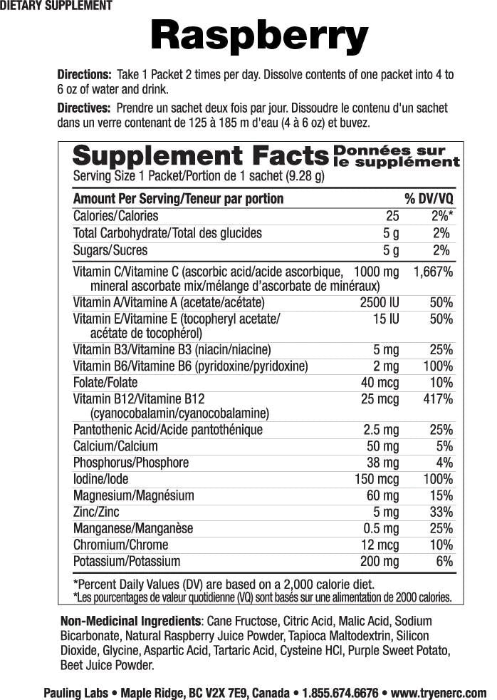 Ener-Life Ener-C 1000 mg Vitamin C Drink Mix (Flavour Options)