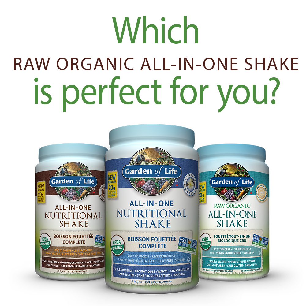 Garden of Life RAW Organic ALL-IN-ONE Shake (Flavour Options)